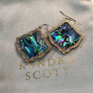 Kendra Scott Kirsten Rose Gold Abalone Earrings